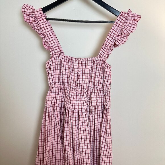 OHSEVENDAYS Maternity Elsi Dress in Purple Motif Size Medium - Picture 5 of 10